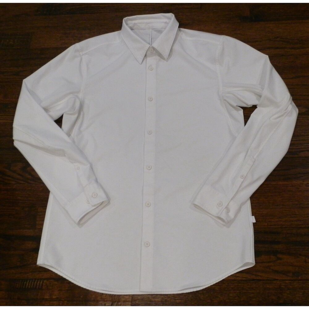 Lululemon Button down collared White Long Sleeve Shirt Men's Size Unknown READ